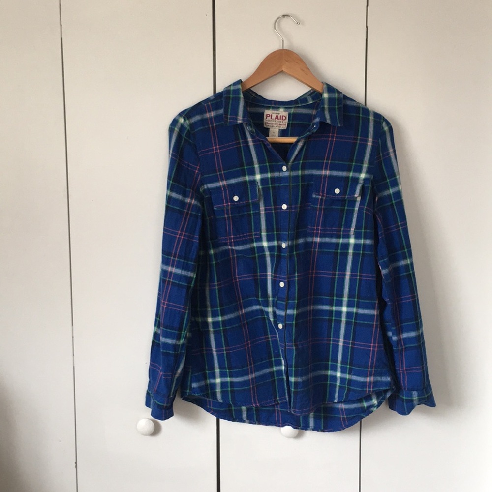 Plaid Boyfriend Button Down